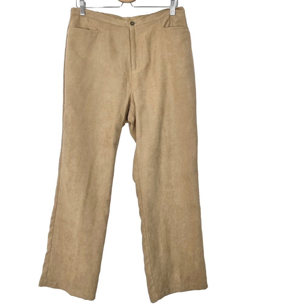Cappagallo Faux Suede Wide Leg Pants